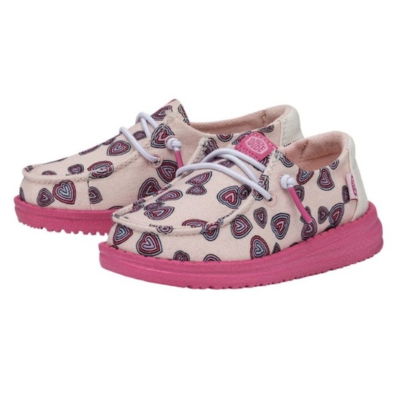 Hey Dude Girls/Youth Wendy Hearts | Pink | NEW/NWT!! 🩷🩷 - Picture 1 of 14